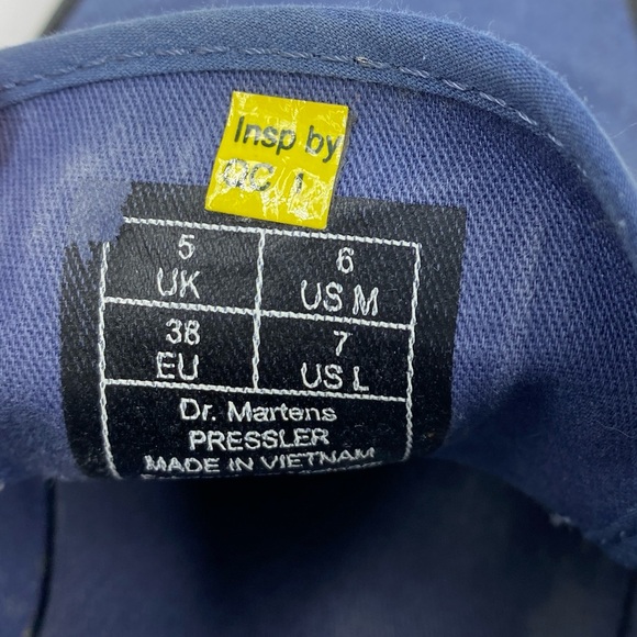 Dr. Martens Pressler Sneaker Canvas Blue UK 5 - Picture 3 of 5